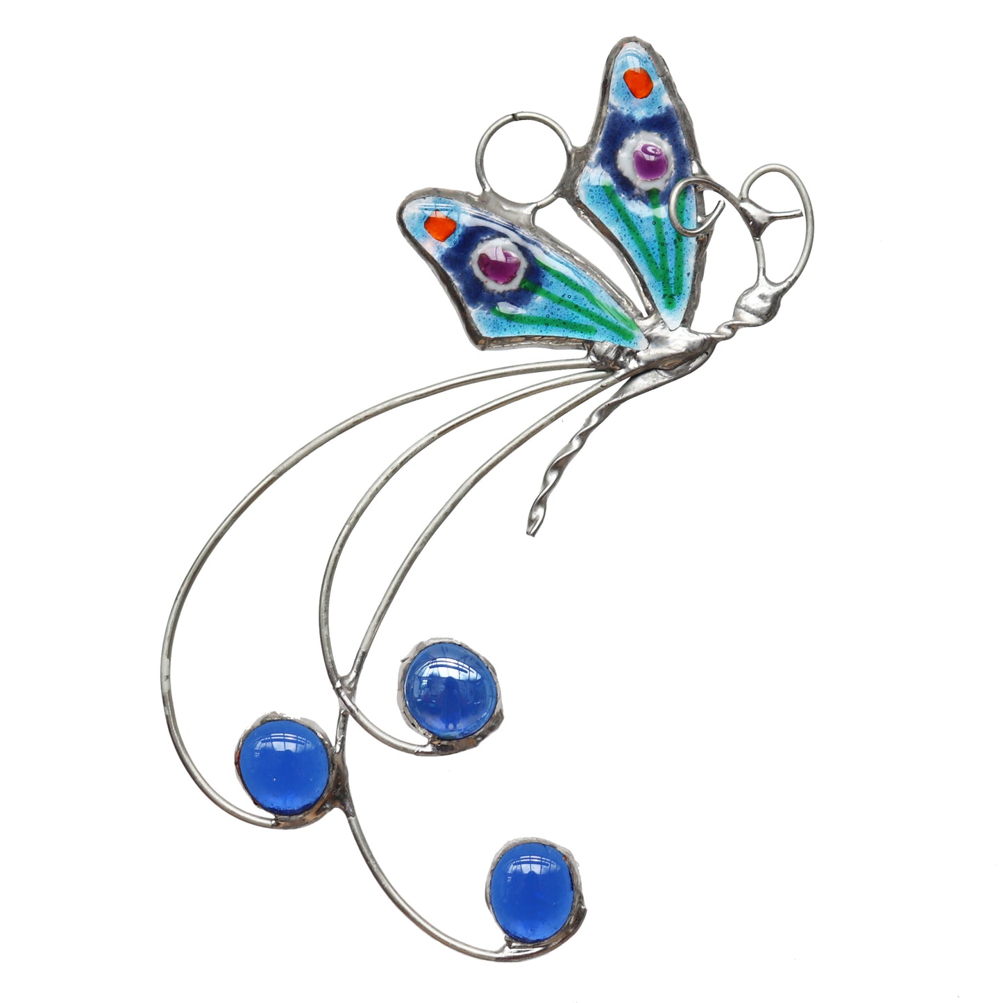 Bohemian Butterfly Glass Sun Catcher
