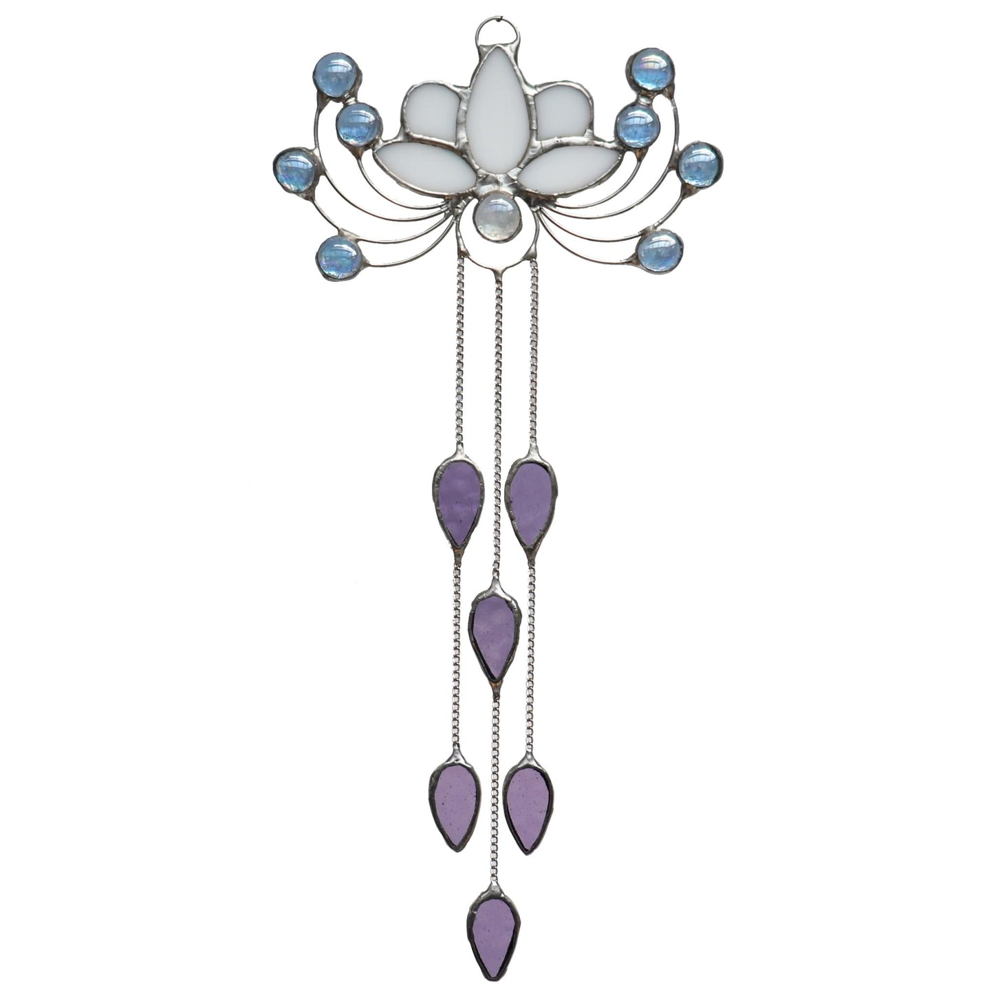 Stained Glass Sun Catcher Waterlily Design