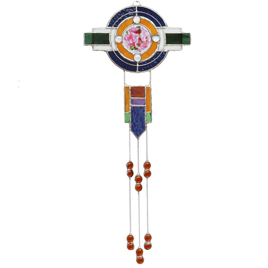 Art Deco Style Stained Glass Sun Catcher Design 1