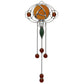 Art Nouveau Design 3 Amber Stained Glass Sun Catcher