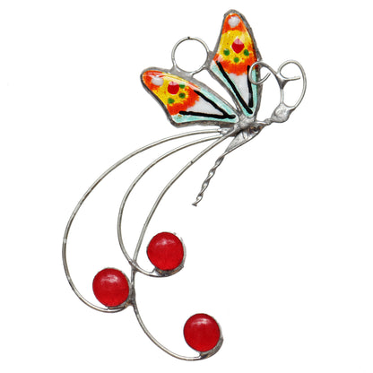 Bohemian Butterfly Glass Sun Catcher